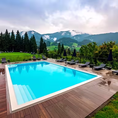 Proyecto de piscina premium de Construmax